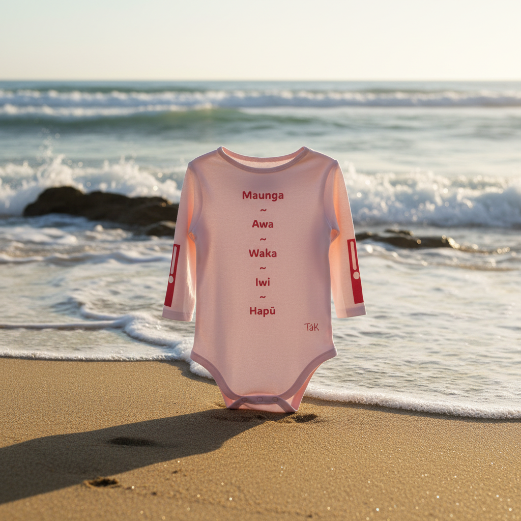 Koru Whakapapa Onesie - Image 2 Vertical