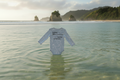 Pepeha / Tūturu Onesie placed over calm water