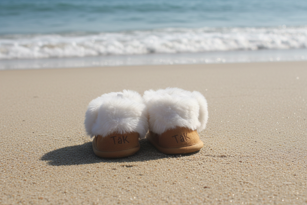 Tino Slippers back view beach